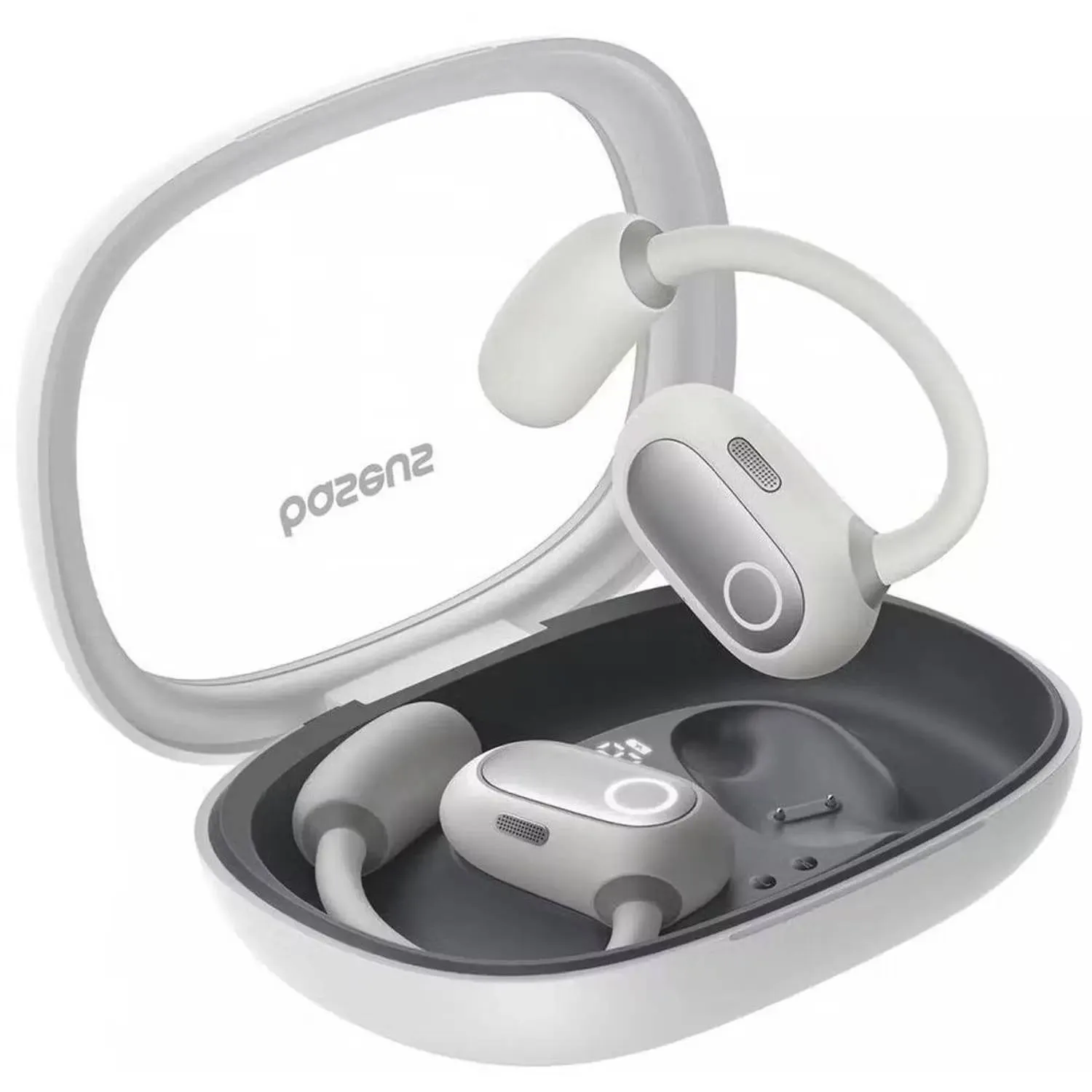 BASEUS ELI FIT OPEN EAR TRUE WIRELESS EARPHONES MOON WHITE A00073200213
