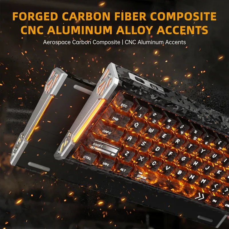 ATTACK SHARK R68 HE RAPID TRIGGER CRYSTAL MAGNETIC SWITCH KEYBOARD INK SHADE thumbnail 3