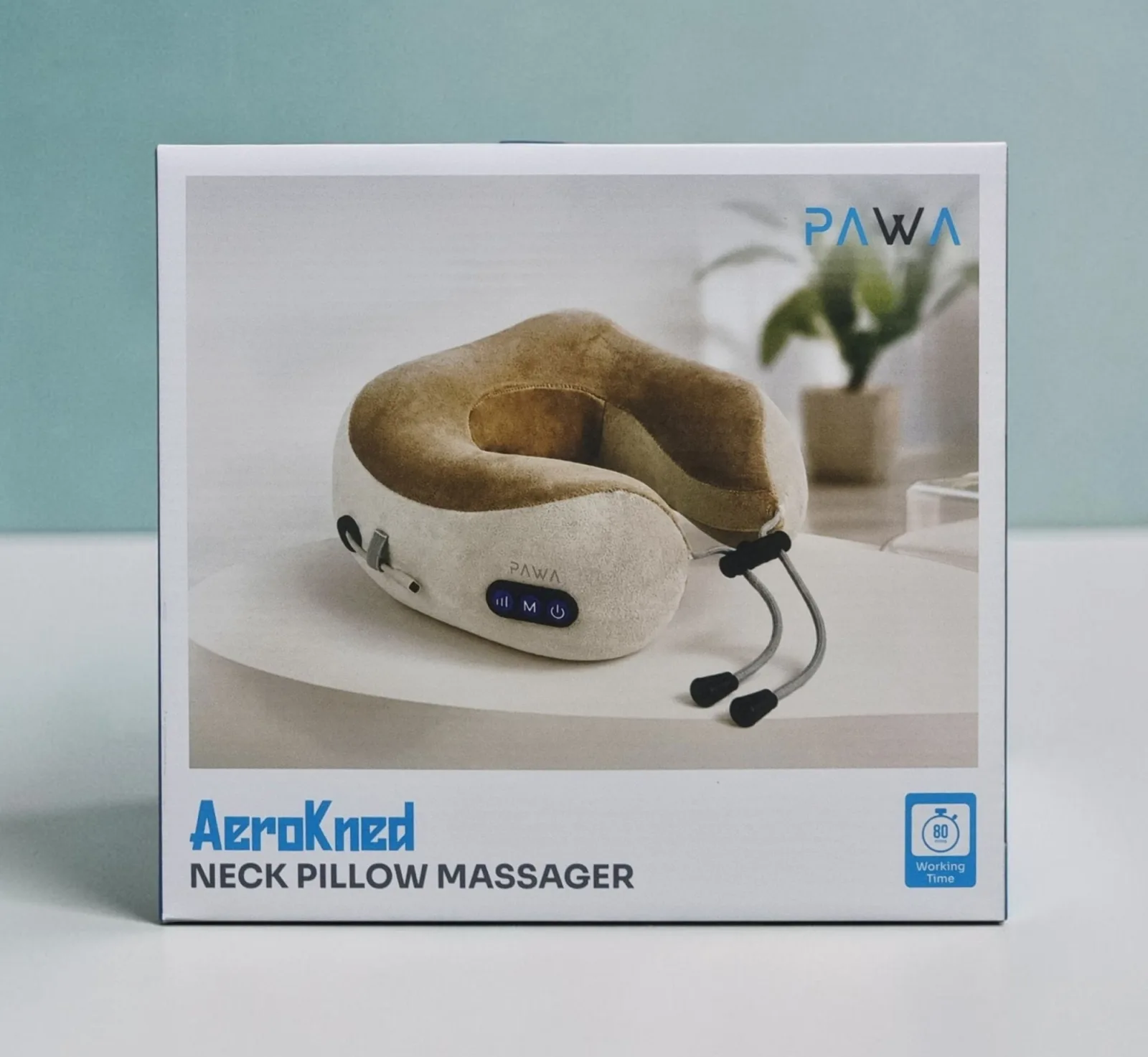 PAWA AEROKNED NECK PILLOW MASSAGER PW-MSGLST25-GYBN