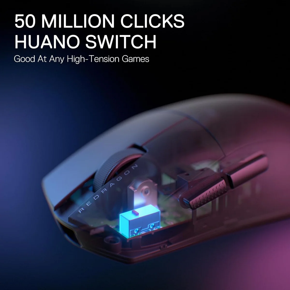 REDRAGON K1NG 4K PRO WIRELESS ULTRA LIGHT WEIGHT GAMING MOUSE BLACK M916-PRO-4K thumbnail 4