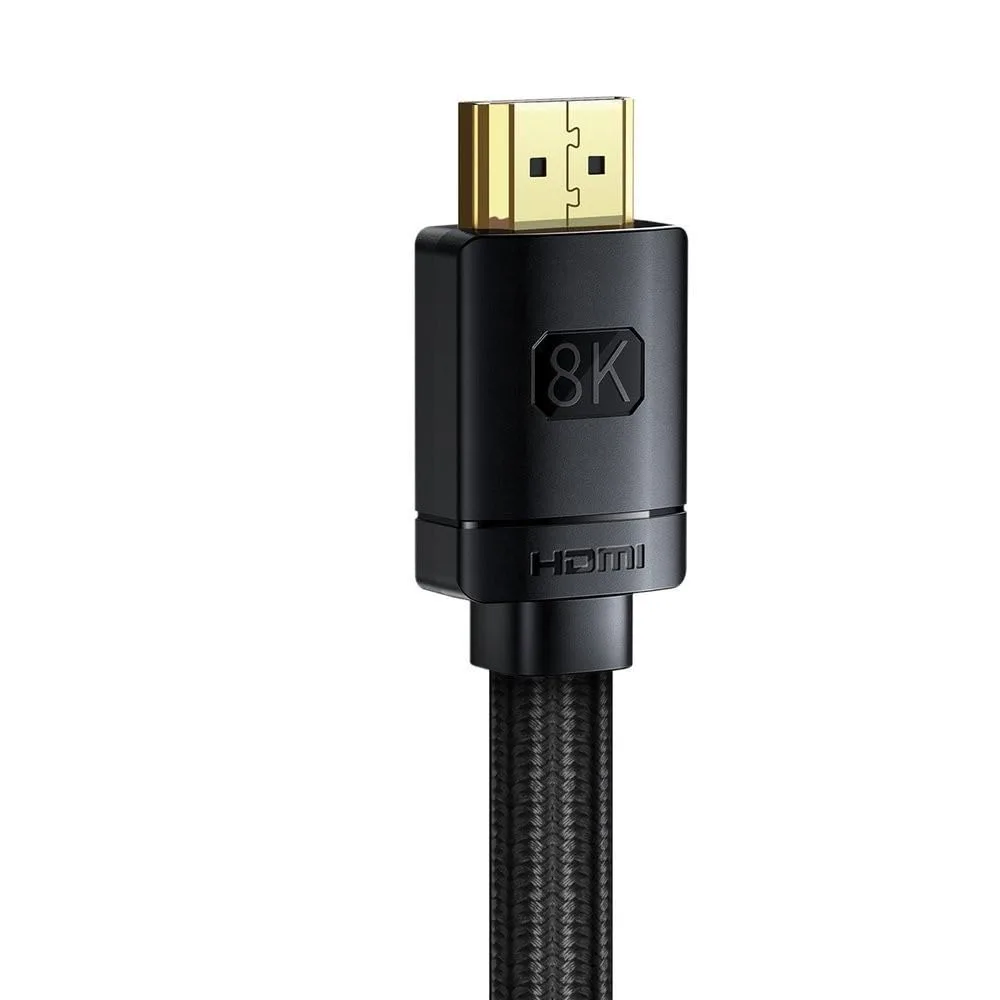BASEUS HIGH DEFINITION SERIES HDMI 8K TO HDMI 8K ADAPTER CABLE 10M BLACK CABLE WKGQ040301 thumbnail 6