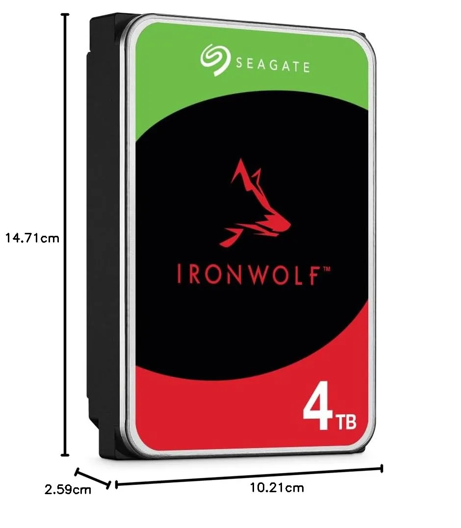 SEAGATE IRONWOLF 4TB INTERNAL HDD ST4000VN006 thumbnail 2