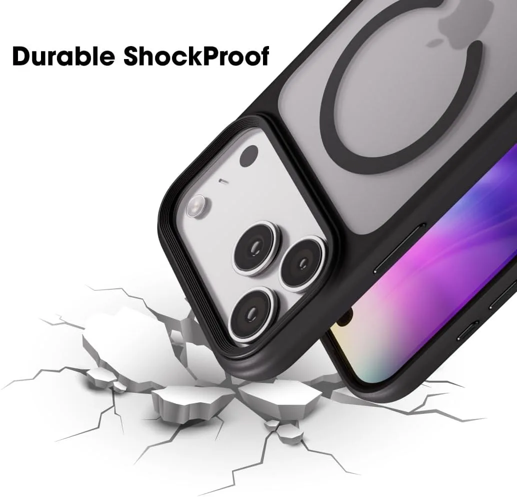 BLUPEBBLE IPHONE 18 PRO MAX HYBRID MATTE CASE WITH MAGSAFE BLACK BP-IPHMAT18MAX-BK thumbnail 3