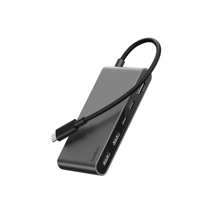 BELKIN CONNECT 5-PORT USB C HUB WITH DUAL USB C PORTS GREY AVC022HQSGY thumbnail 4