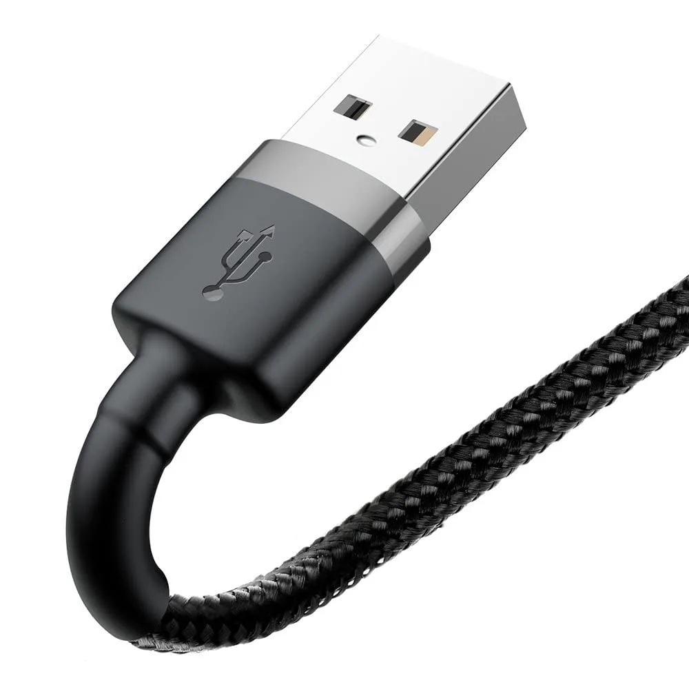 BASEUS CAFULE CABLE USB FOR TYPE C 2A 3M GREY-BLACK CATKLF-UGI thumbnail 4