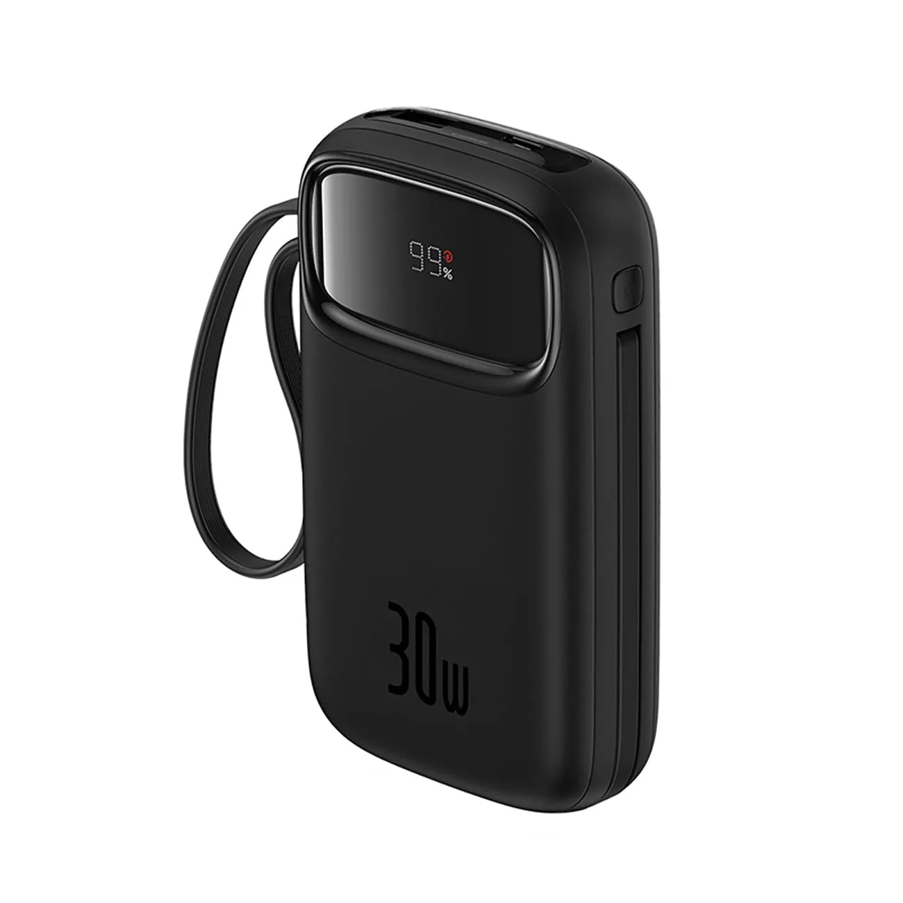 BASEUS QP0W 3 DIGITAL DISPLAY FAST CHARGING POWER BANK WITH 2 BUILT IN USB C CABLES 10000MAH 45W COSMIC BLACK P10082102123 thumbnail 7