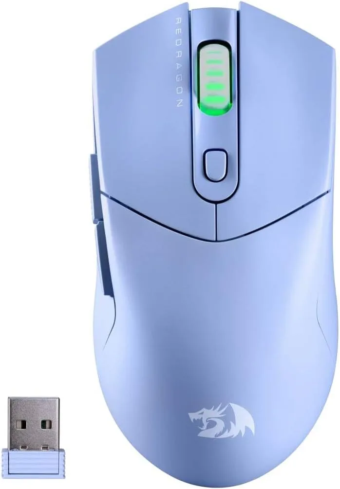 REDRAGON ST4R PRO WIRELESS ULTRA LIGHT WEIGHT ERGONOMIC GAMING MOUSE BLUE M917B-PRO thumbnail 3