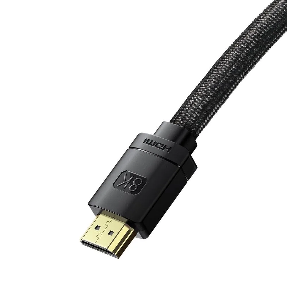 BASEUS HIGH DEFINITION SERIES HDMI 8K TO HDMI 8K ADAPTER CABLE 10M BLACK CABLE WKGQ040301 thumbnail 7