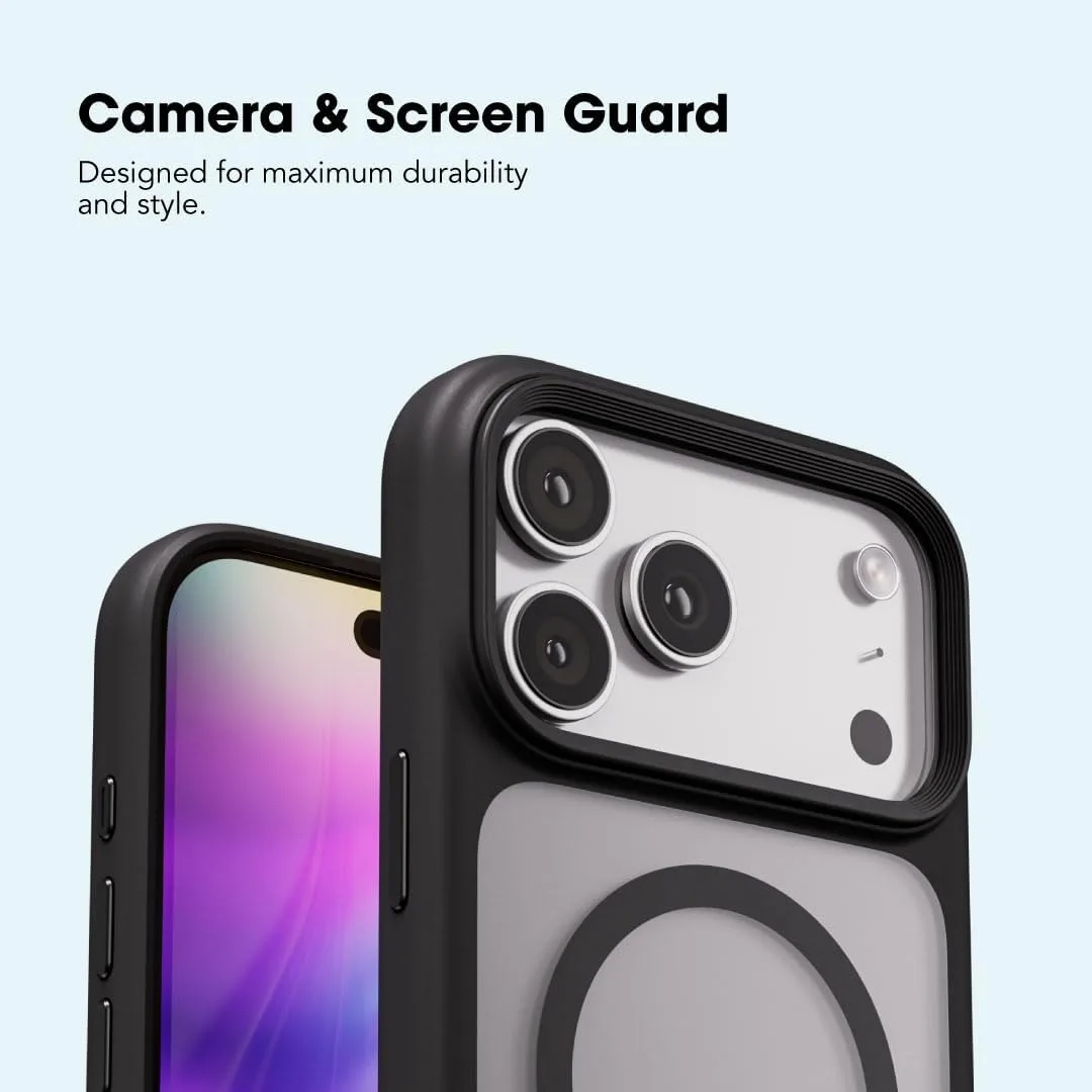 BLUPEBBLE IPHONE 18 PRO MAX HYBRID MATTE CASE WITH MAGSAFE BLACK BP-IPHMAT18MAX-BK thumbnail 2