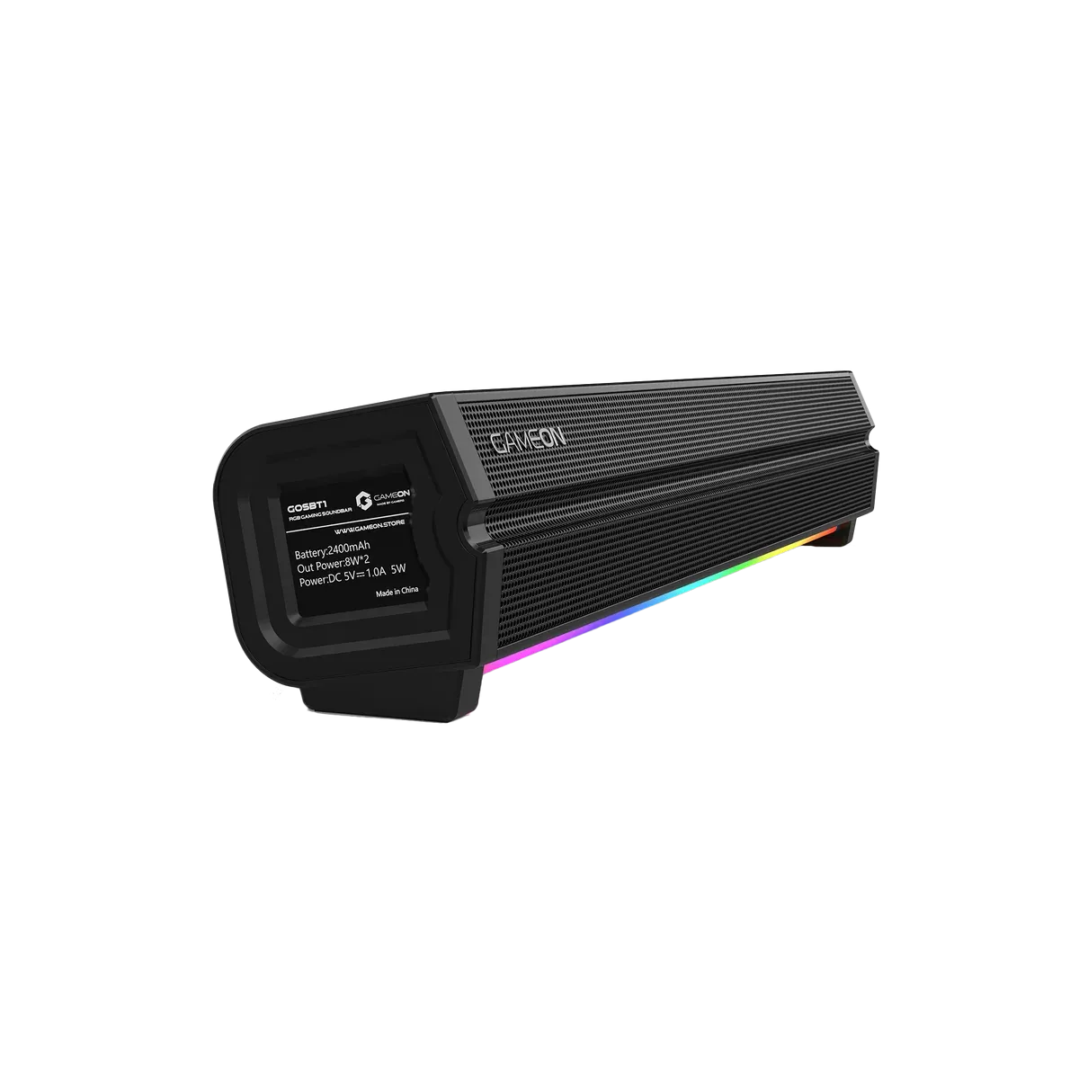 GAMEON SONICSTORM X WIRELESS RGB GAMING SOUNDBAR BLACK GOSBT1 thumbnail 8