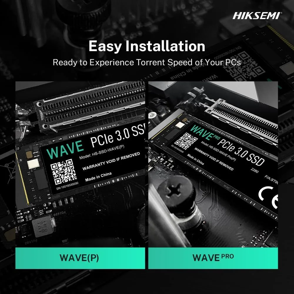 HIKSEMI 256GB PCIE GEN3 NVME M.2 2280 SSD R2280MBS W1800MBS HS-SSD-WAVE-P-256G thumbnail 6