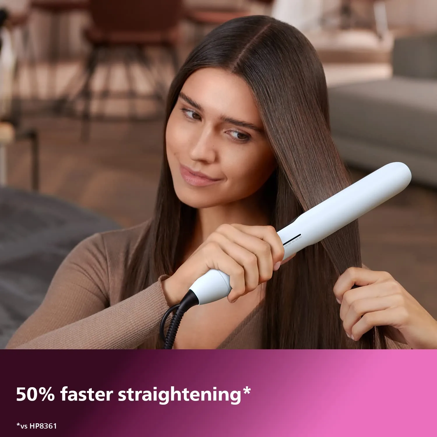 PHILIPS 5000 SERIES HAIR STRAIGHTENER WITH THERMOSHIELD TECHNOLOGY SKY BLUE BHS520 thumbnail 8