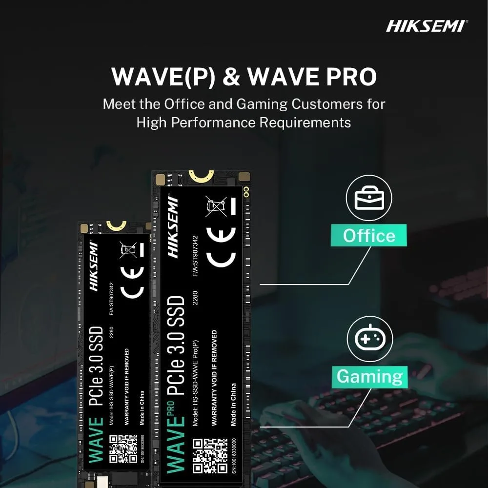 HIKSEMI 256GB PCIE GEN3 NVME M.2 2280 SSD R2280MBS W1800MBS HS-SSD-WAVE-P-256G thumbnail 5