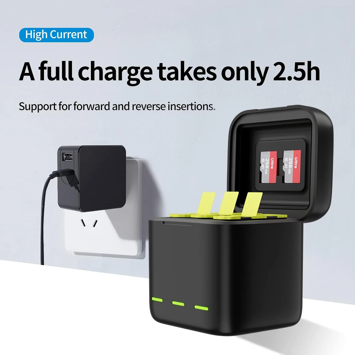 TELESIN GOPRO HERO 12 FAST CHARGING ARC BATTERY GP-FCB-B11 thumbnail 3