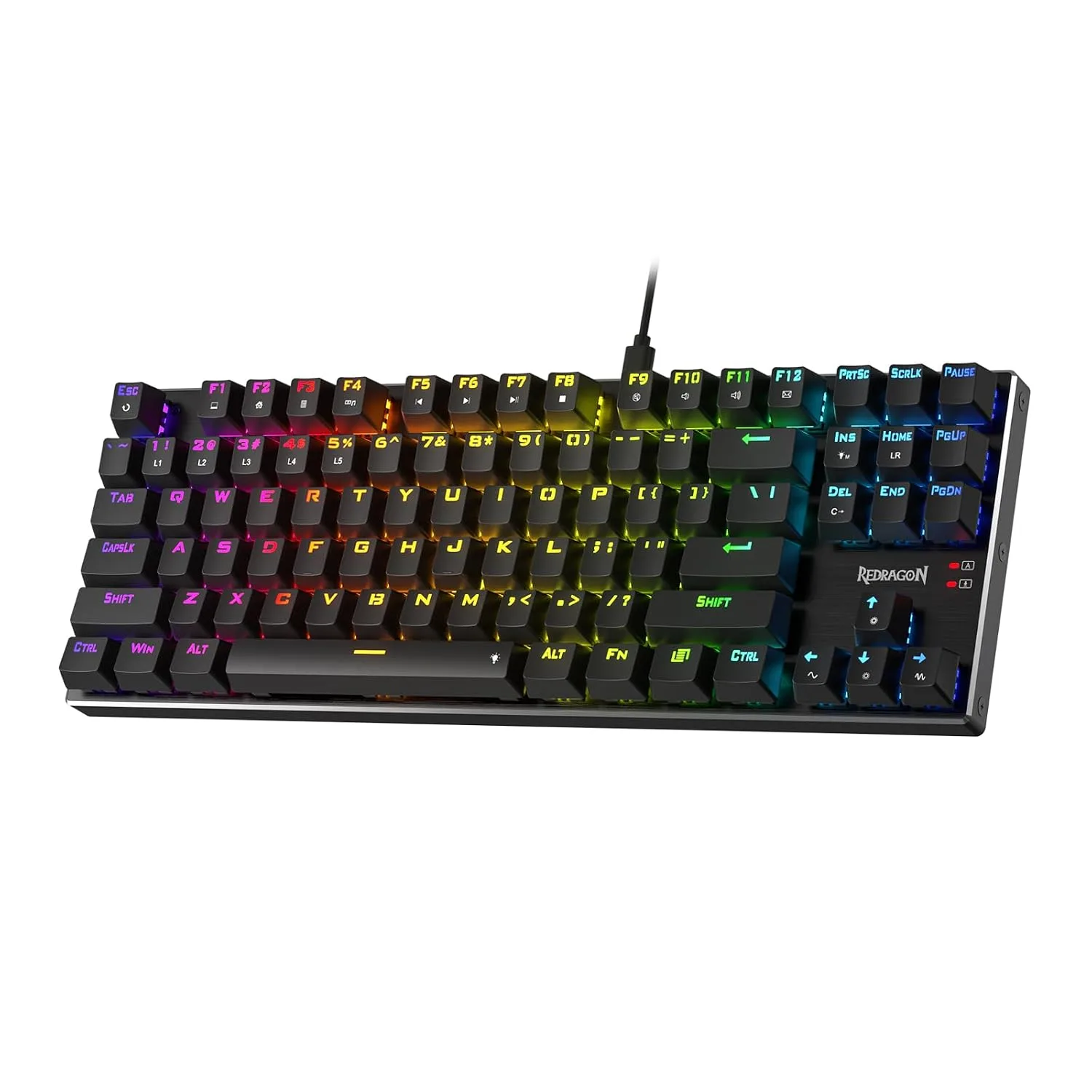 REDRAGON DHARMA PRO TKL WIRED 87 KEYS HOT SWAPPABLE MECHANICAL GAMING KEYBOARD RED K660-RGB-PRO thumbnail 2