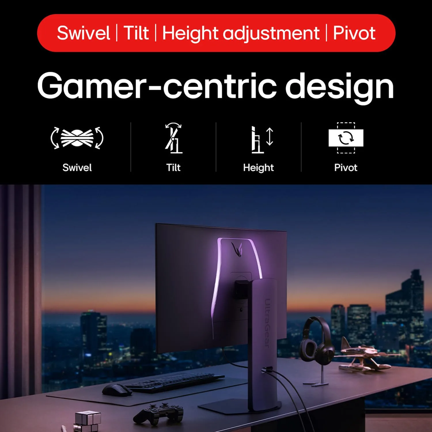 LG ULTRAGEAR 32 INCH OLED 4K UHD 240HZ DUAL MODE OLED GAMING MONITOR 32GS95UV-B thumbnail 3