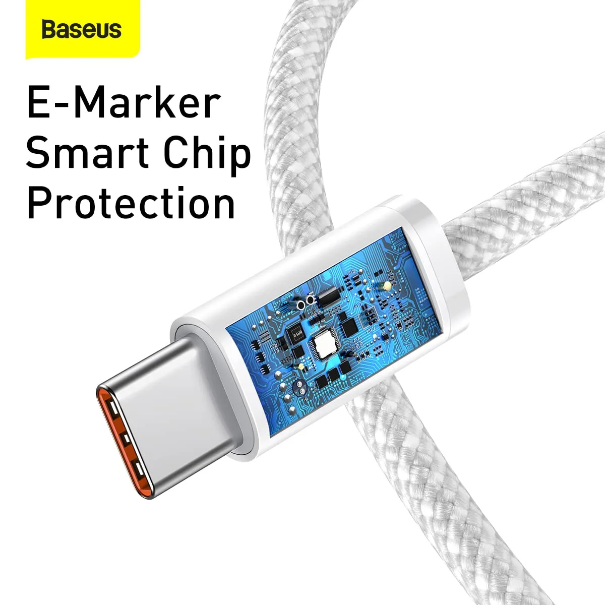 BASEUS DYNAMIC 4 PRO MAGNETIC FAST CHARGING CABLE USB C TO USB C 100W 1M WHITE P10385200211 thumbnail 6
