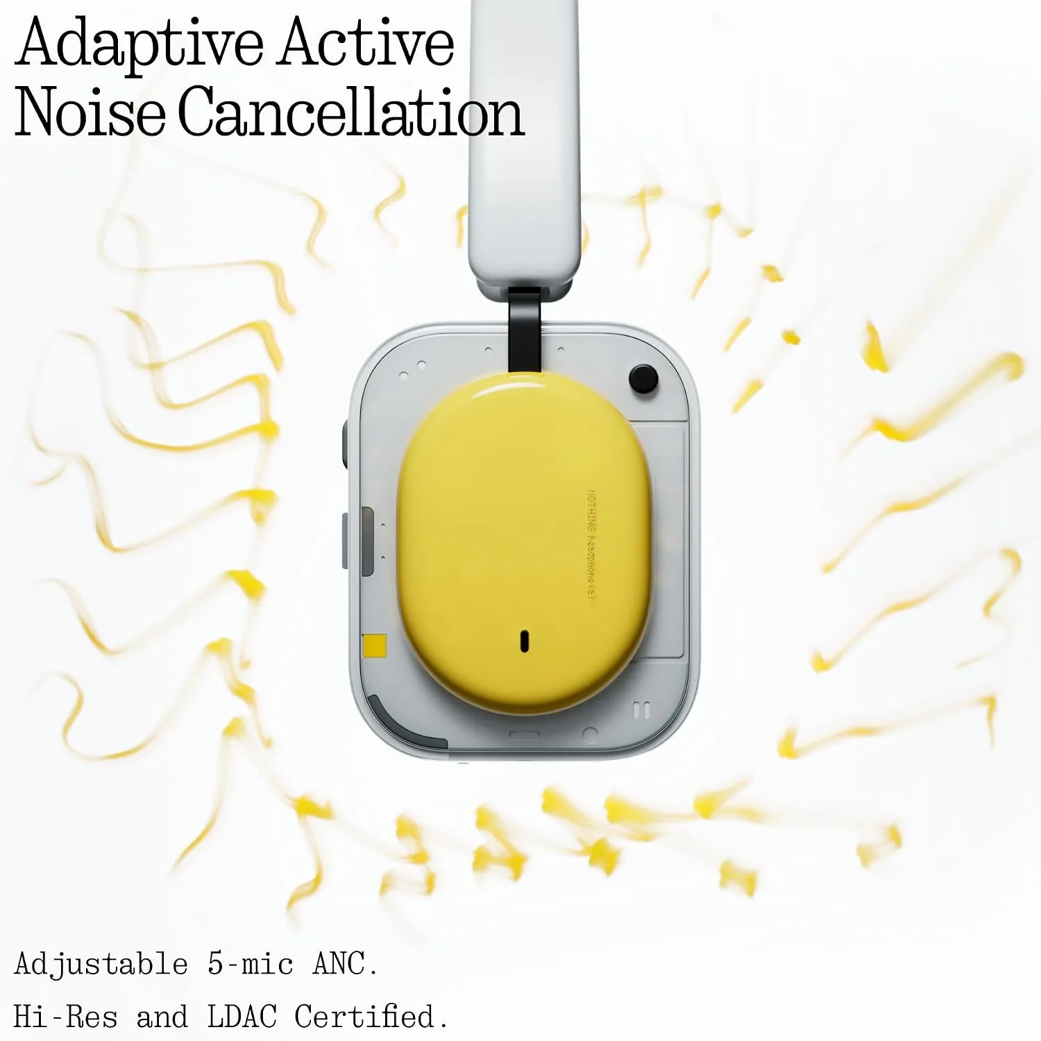 NOTHING WIRELESS HEADPHONE A YELLOW  B186 thumbnail 8