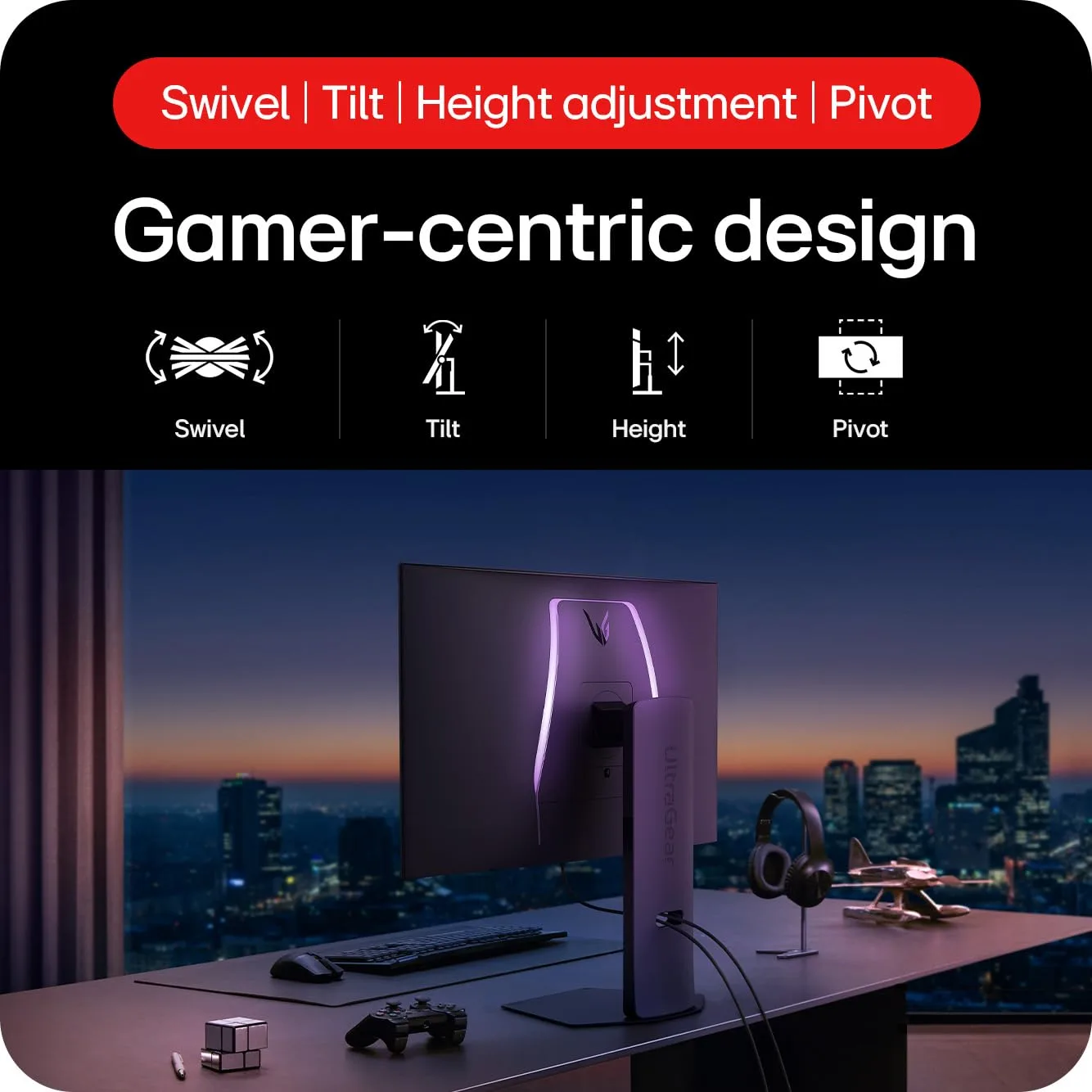 LG ULTRAGEAR 32 INCH OLED 4K UHD 240HZ DUAL MODE OLED GAMING MONITOR 32GS95UV-B thumbnail 7
