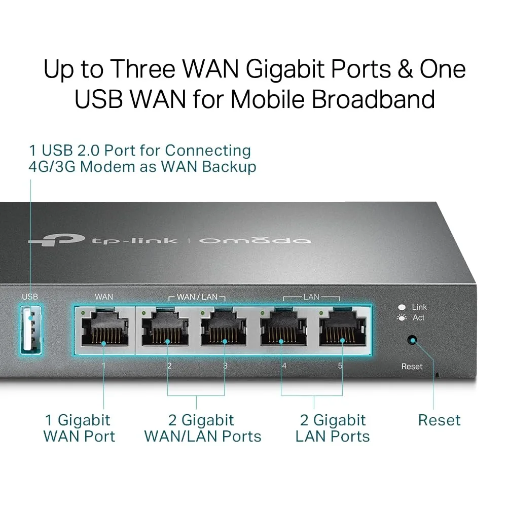 TP-LINK SAFE STREAM GIGABIT MULTI WAN VPN ROUTER ER605 thumbnail 6