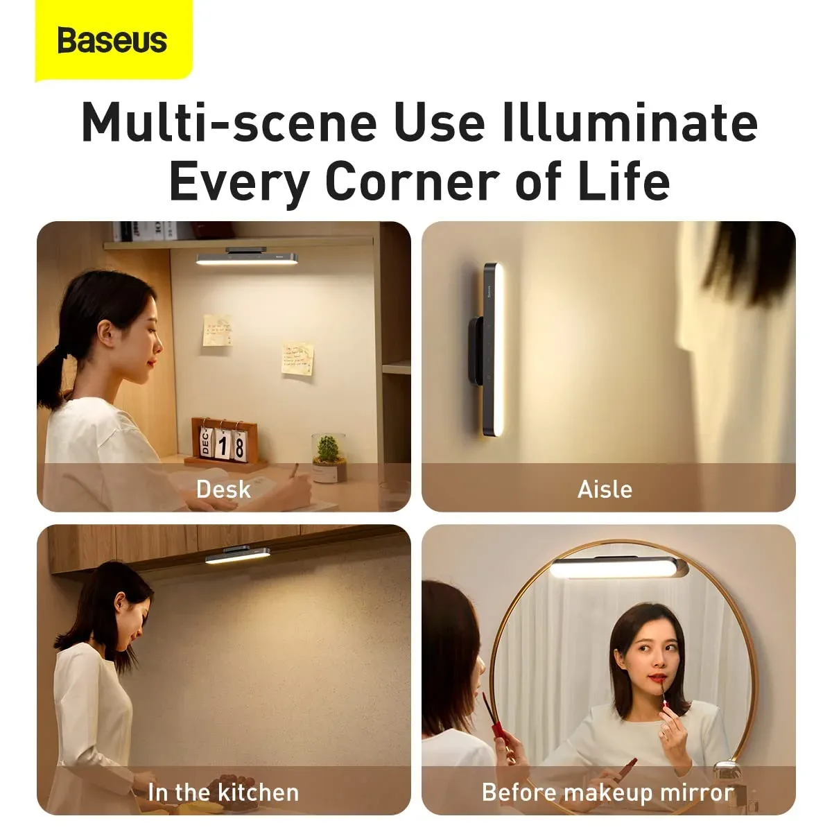 BASEUS MAGNETIC STEPLESS DIMMING CHARGING DESK LAMP PRO WHITE thumbnail 3