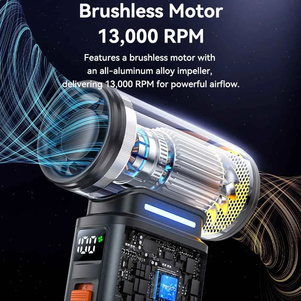 YESIDO HIGH SPEED DUST BLOWER WIRELESS FAN YF19 thumbnail 6