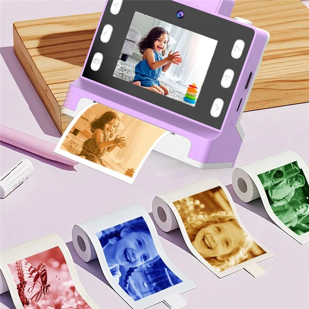 CHILDREN INSTANT PRINT DIGITAL TOY CAMERA RED thumbnail 4