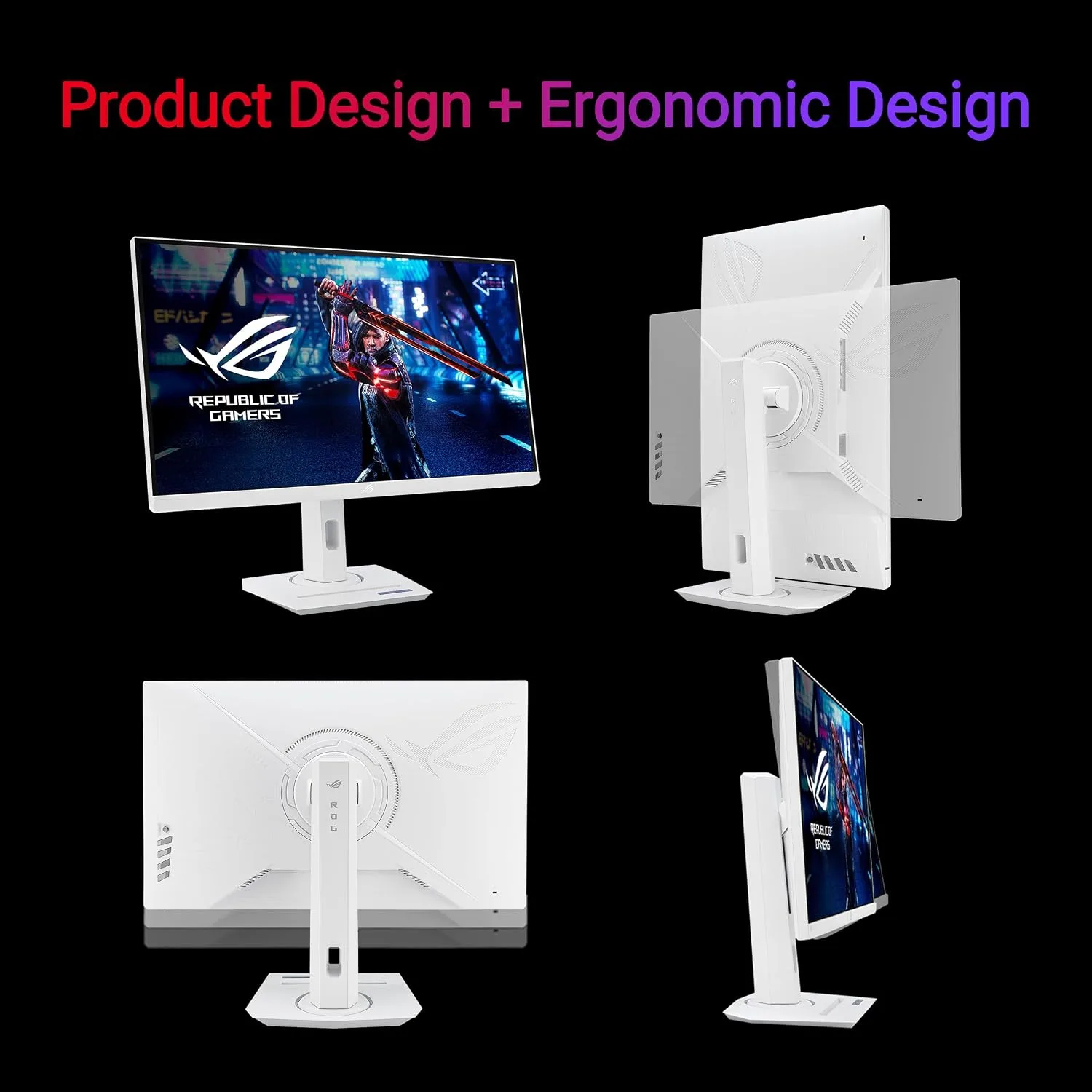 ASUS ROG STRIX XG27ACS-W WHITE IPS 27 INCH QHD 180HZ 1MS GAMING MONITOR 90LM09Q2-B01170 XG27ACS-W thumbnail 3