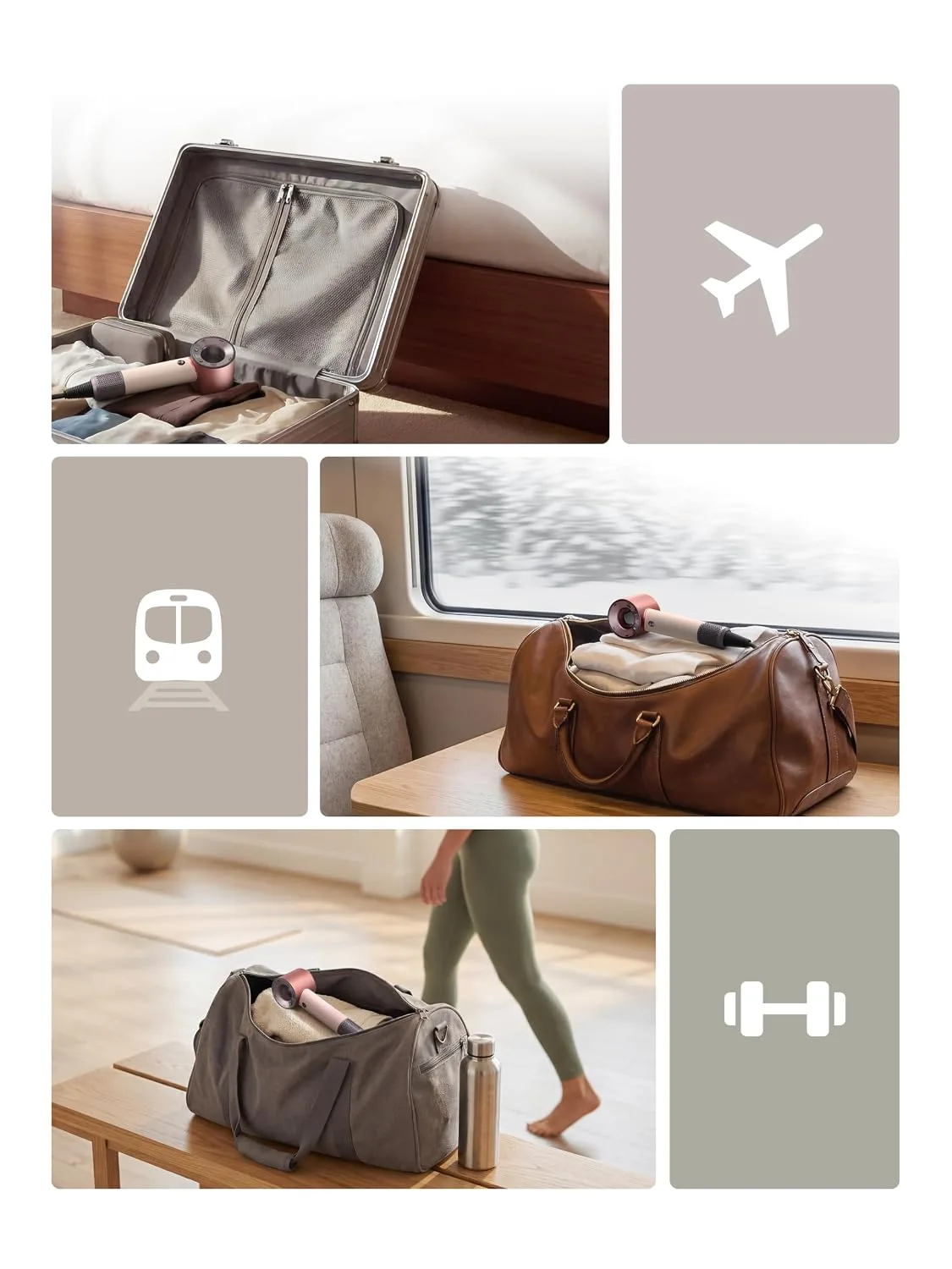 DYSON SUPERSONIC TRAVEL HAIR DRYER ROSE GOLD HD19 thumbnail 7
