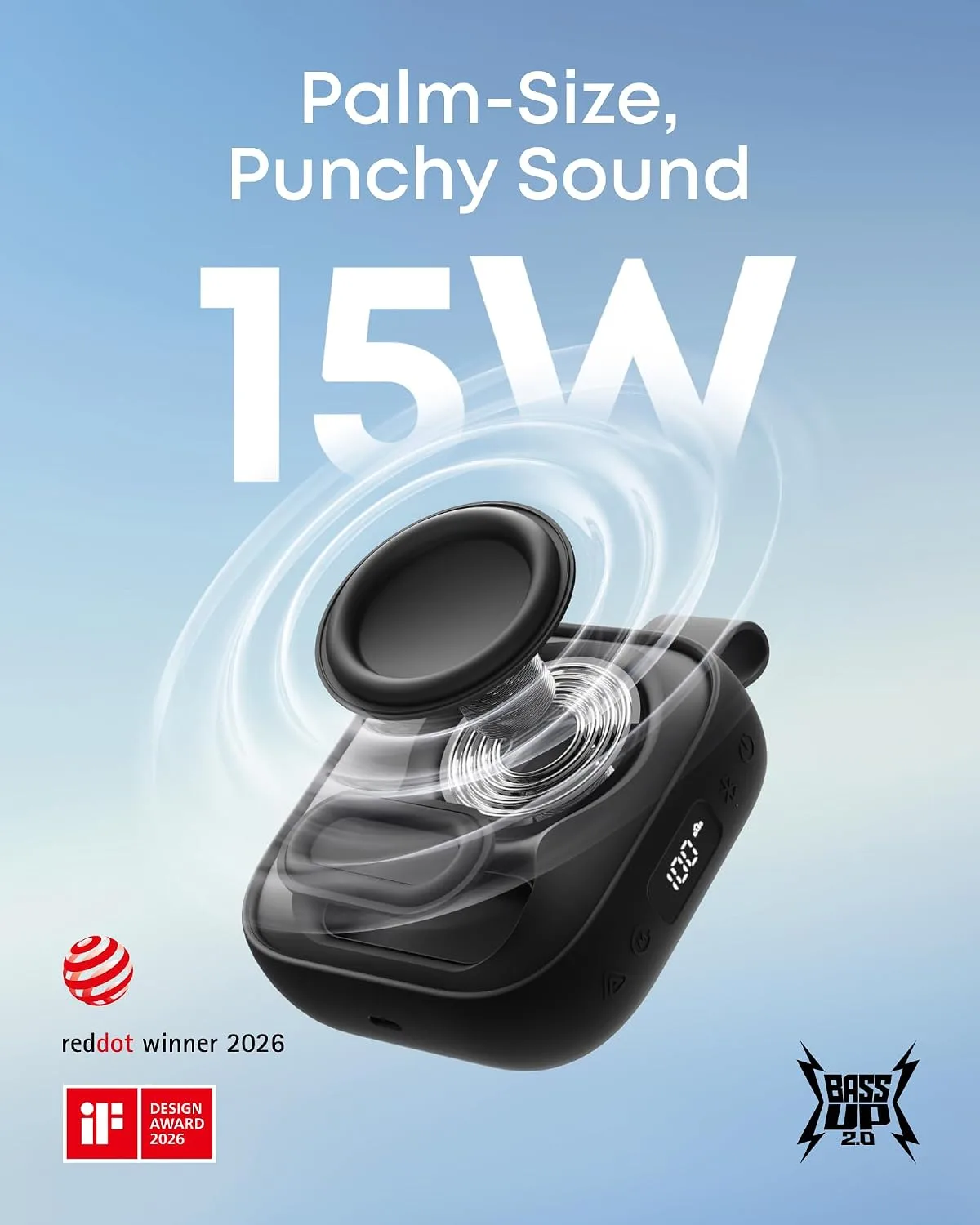 ANKER SOUNDCORE BOOM GO 3I PORTABLE BLUETOOTH SPEAKER 15W BLACK D5103010 thumbnail 3