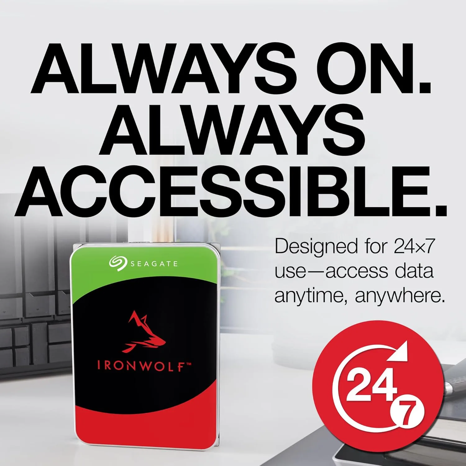 SEAGATE IRONWOLF 4TB INTERNAL HDD ST4000VN006 thumbnail 5