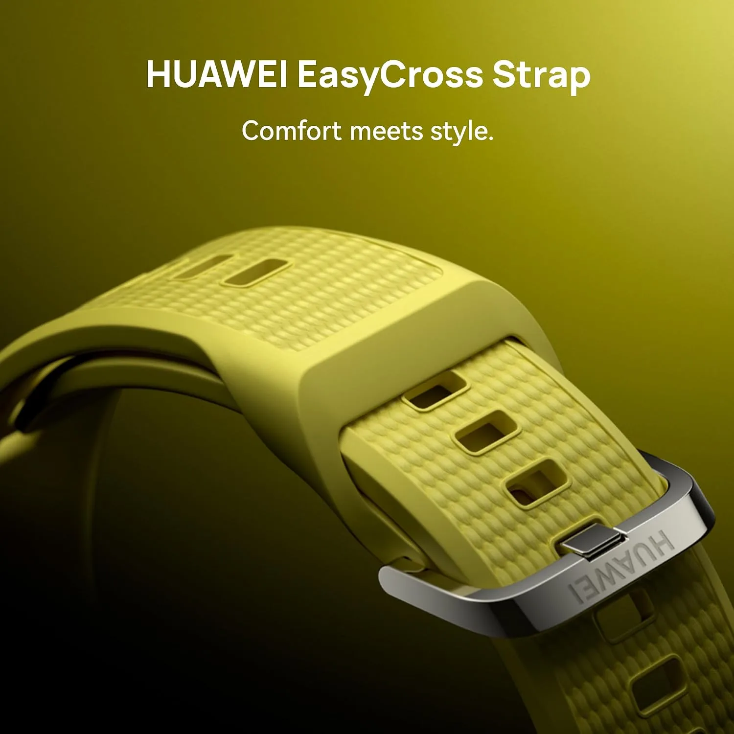 HUAWEI WATCH GT 7 PRO 46MM TITANIUM ALLOY CASE GREEN EASYCROSS FLUOROELASTOMER STRAP 55020JTE thumbnail 3