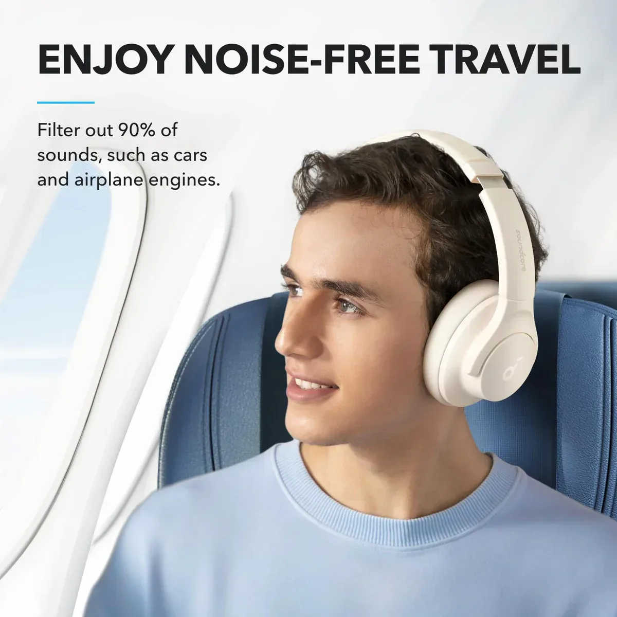 ANKER SOUNDCORE Q20I WIRELESS NOISE CANCELLING HEADPHONE WHITE A3004H22 thumbnail 6