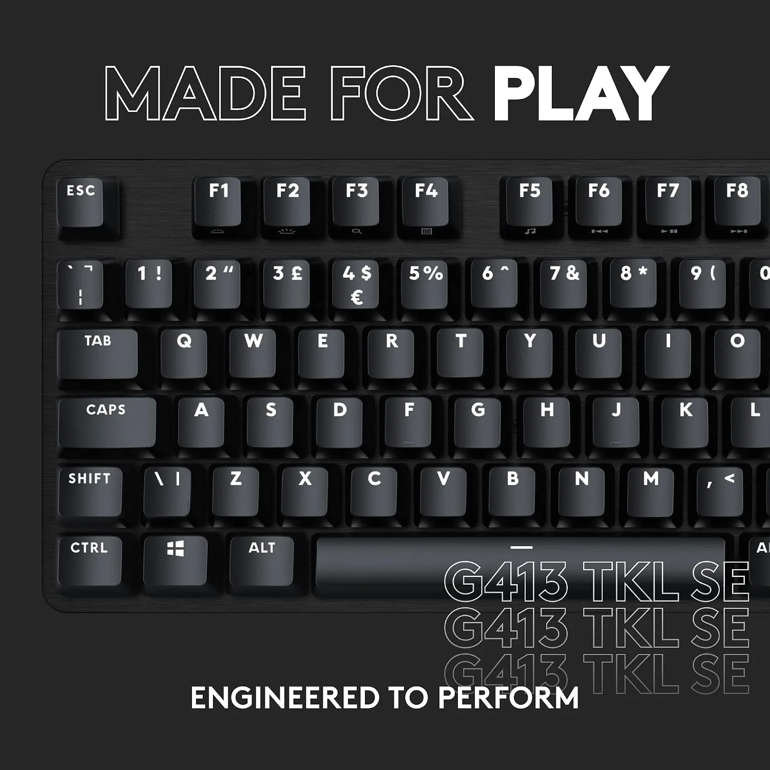 LOGITECH G413 TKL SE MECHANICAL GAMING KEYBOARD BLACK ARABIC 920-010809