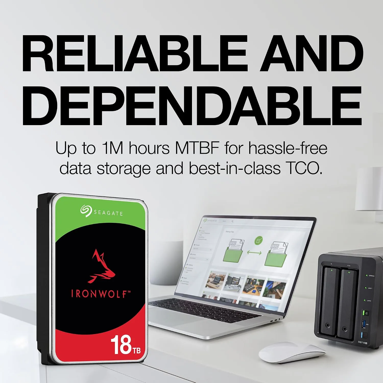 SEAGATE IRONWOLF 4TB INTERNAL HDD ST4000VN006 thumbnail 8
