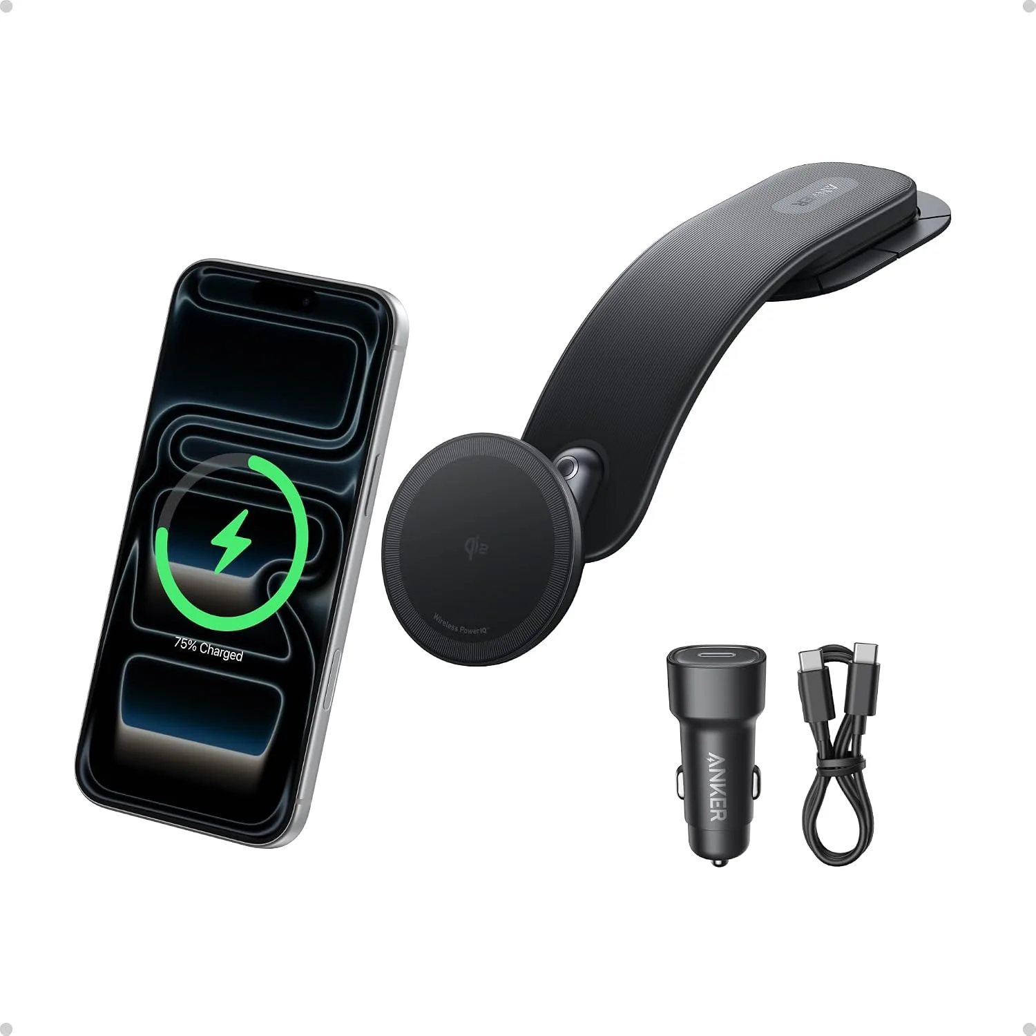 ANKER NANO 360 ADJUSTABLE MAGNETIC CAR MOUNT A9110H11 thumbnail 2