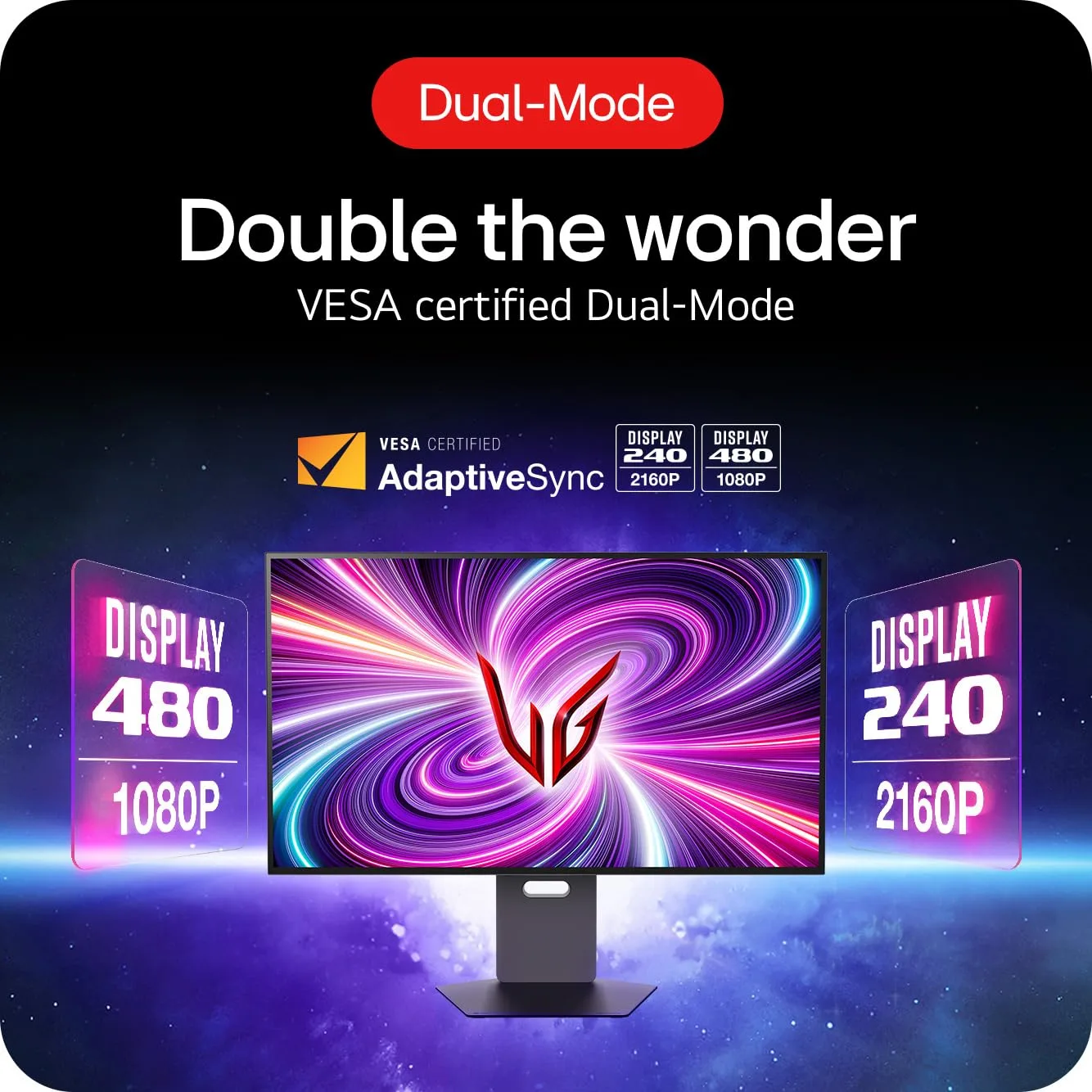 LG ULTRAGEAR 32 INCH OLED 4K UHD 240HZ DUAL MODE OLED GAMING MONITOR 32GS95UV-B thumbnail 8