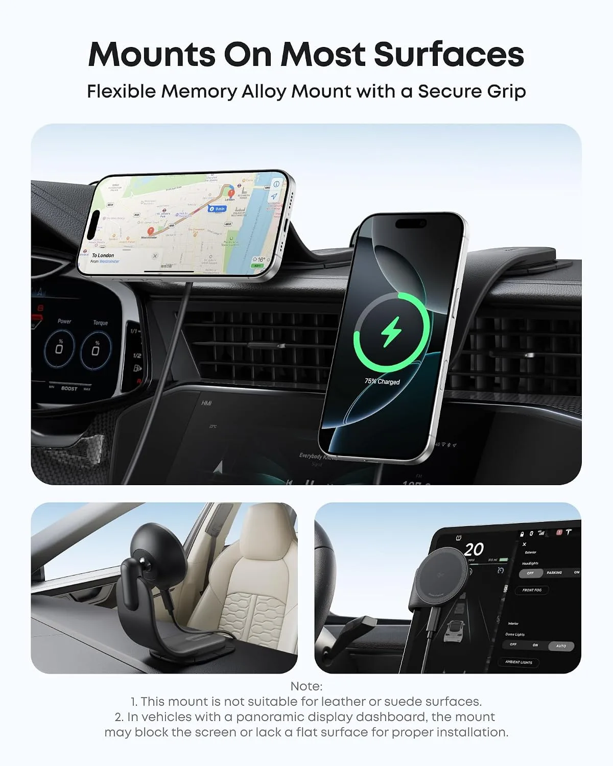 ANKER NANO 360 ADJUSTABLE MAGNETIC CAR MOUNT A9110H11 thumbnail 4