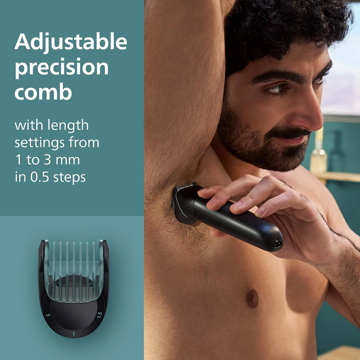 PHILIPS BODY GROOMER 5000 SERIES WITH DUAL HEAD TRIM & SHAVE SYSTEM BG549050 thumbnail 4