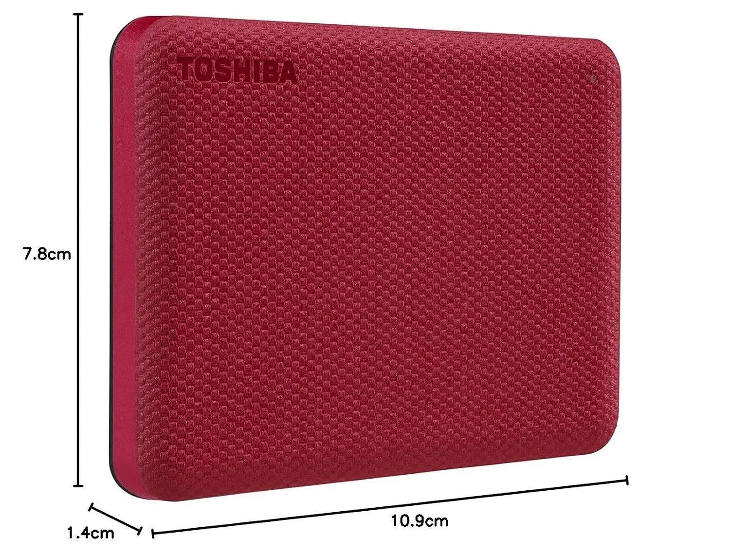TOSHIBA 1TB CANVIO ADVANCE PORTABLE HDD USB 3.2 GEN1 RED V10 HDTCA10ER3AA thumbnail 6