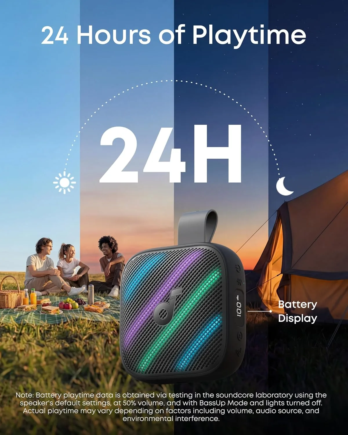 ANKER SOUNDCORE BOOM GO 3I PORTABLE BLUETOOTH SPEAKER 15W BLACK D5103010 thumbnail 4