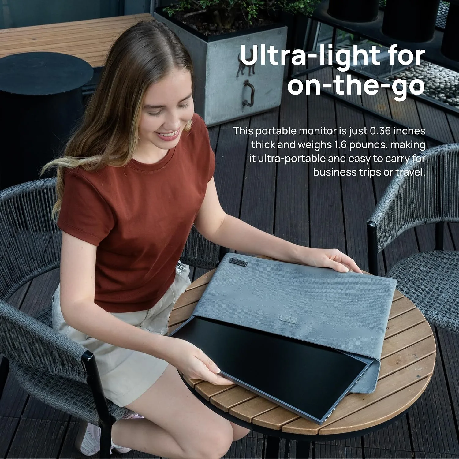 ARZOPA 15.6 INCH FHD PORTABLE MONITOR GRAY A1 PRO thumbnail 9