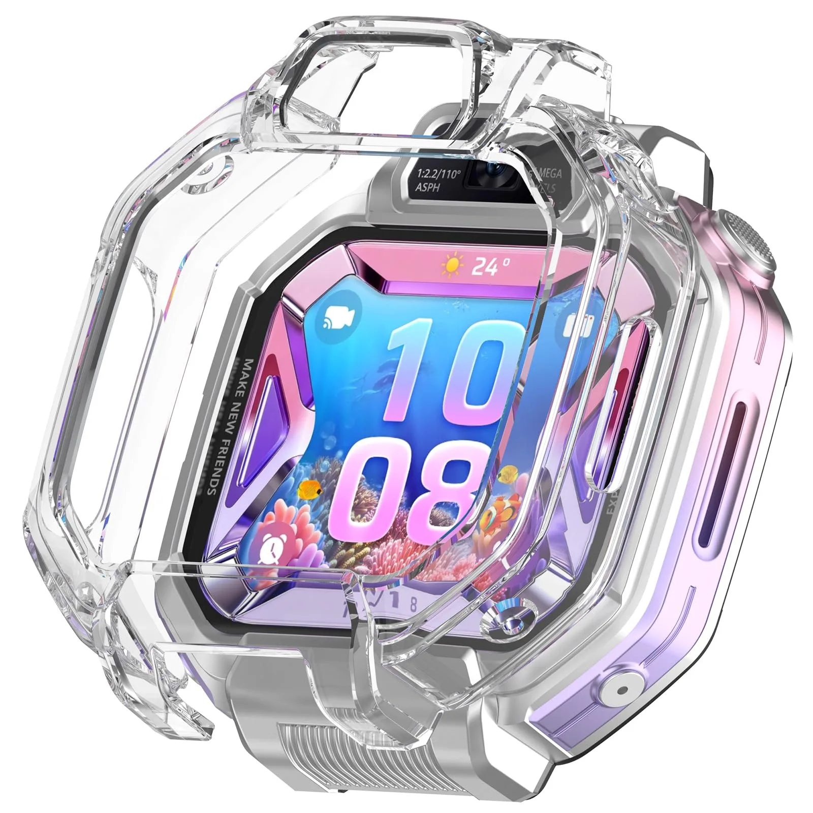 HUAWEI WATCH KIDS X1 PRO PURPLE PLASTIC CASE PURPLE RIGID PLASTIC STRAP DRP-L10 55020HYR thumbnail 2