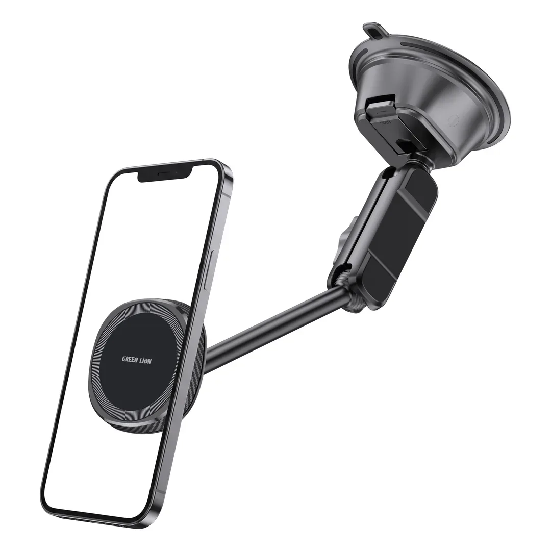 GREEN LION GX89 MAGSAFE SUCTION CAR PHONE HOLDER BLACK GNGX89MAGHLBK