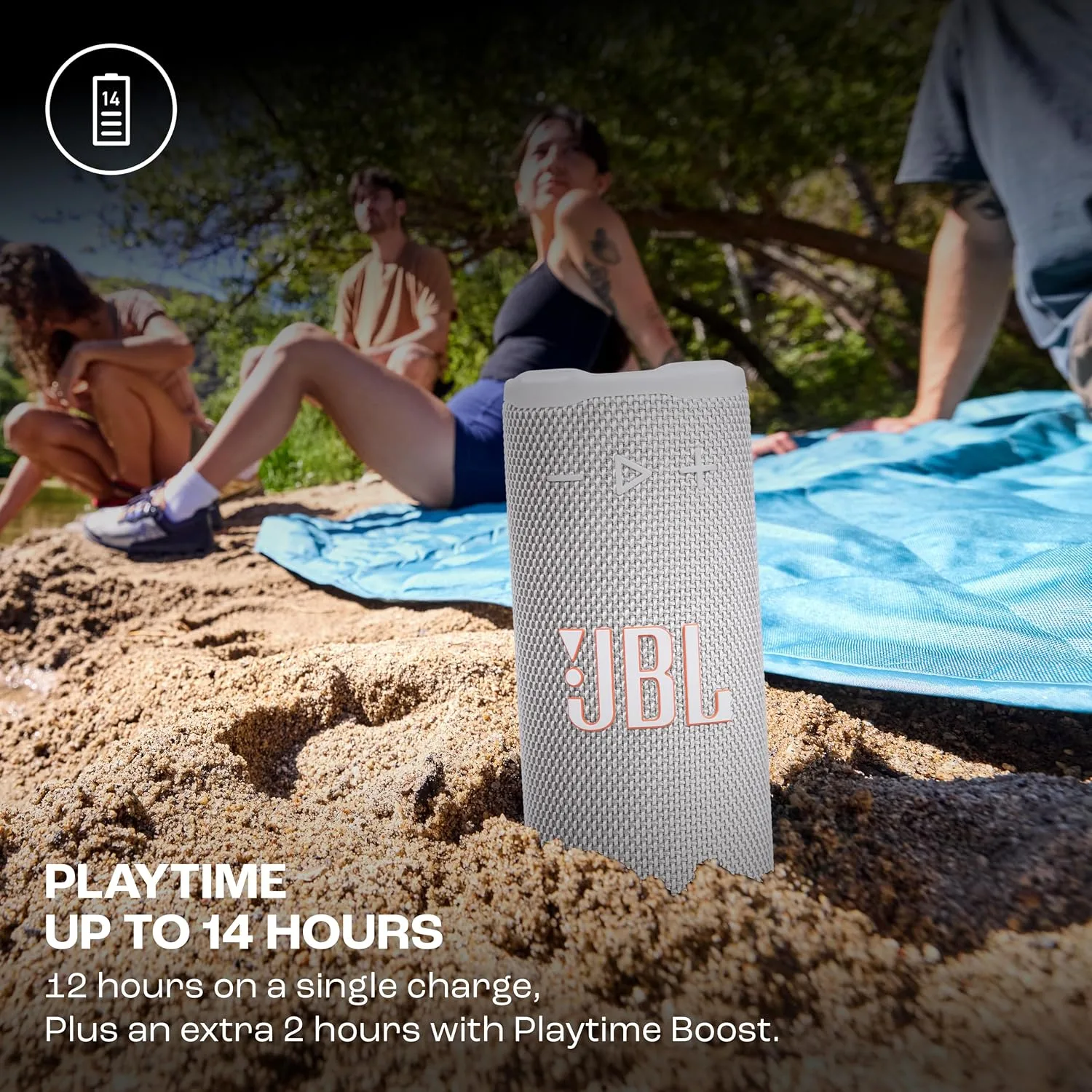 JBL GRIP PORTABLE WIRELESS SPEAKER WHITE thumbnail 5