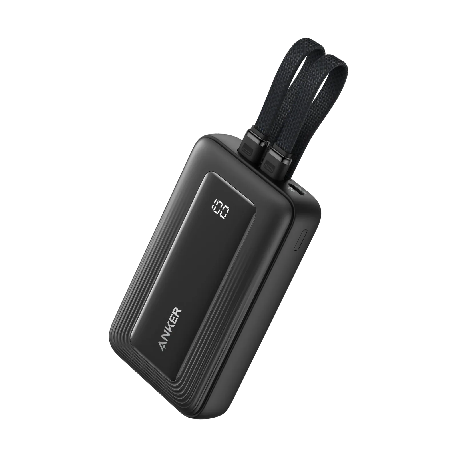 ANKER ZOLO POWER BANK 10K 35W BUILT IN DUAL USB C CABLE WHITE A110LH22
