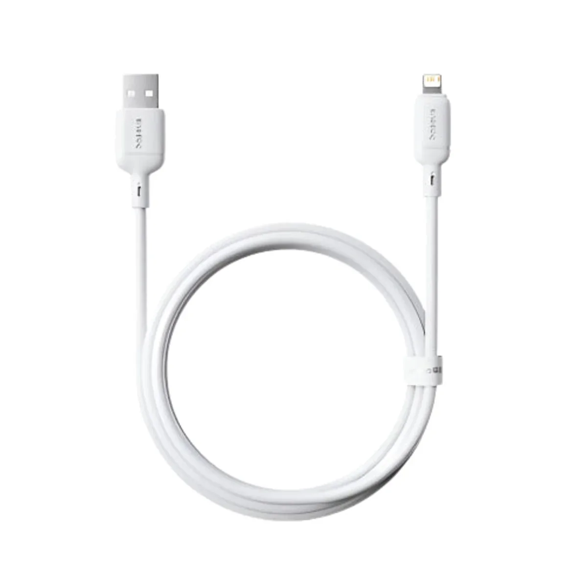 BASEUS SILKY SERIES FAST CHARGING CABLE USB A TO IP 2.4A 1M MOON WHITE P10377702213