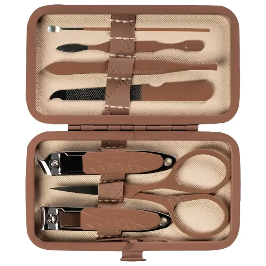 GREEN LION 7 IN 1 MANICURE KIT BROWN GN7PCMNCRBR