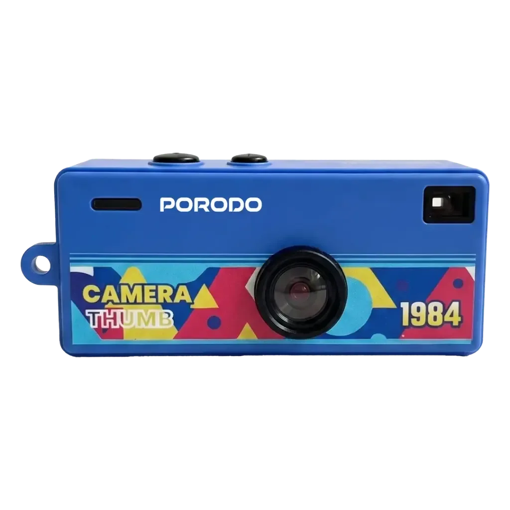 PORODO LIFESTYLE MEMO II THUMB SIZED DIGITAL CAMERA TF CARD SUPPORT BLUE PDLFSTG6BL