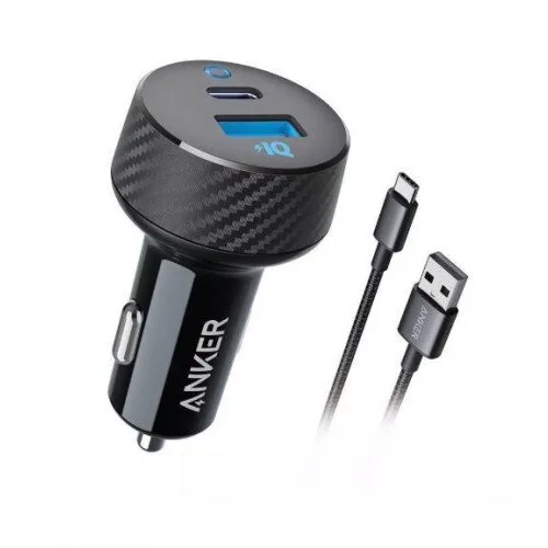 ANKER POWERDRIVE C2 CAR CHARGER PREMIUM CABLE BLACK B2722HF1